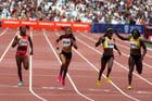 Allyson Felix wins the 200 metres,  2013 IAAF Diamond League, Sainsbury's Anniversary Games, Queen Elizabeth Olympic Park, London.